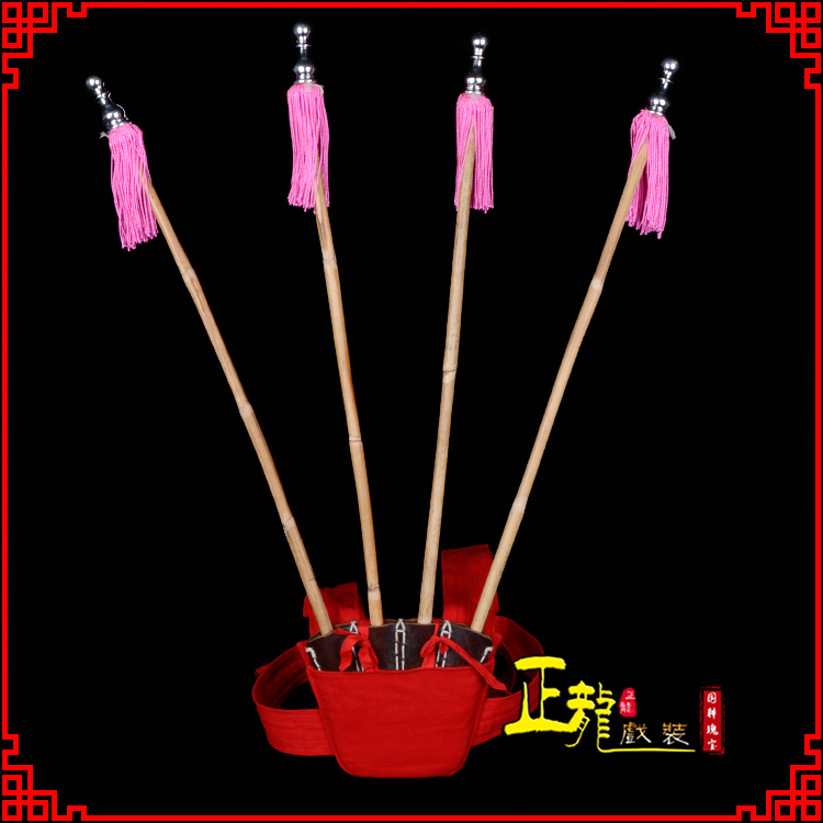 邢台戏装戏曲用品靠旗男女大靠 靠板 正宗牛皮旗杆旗架