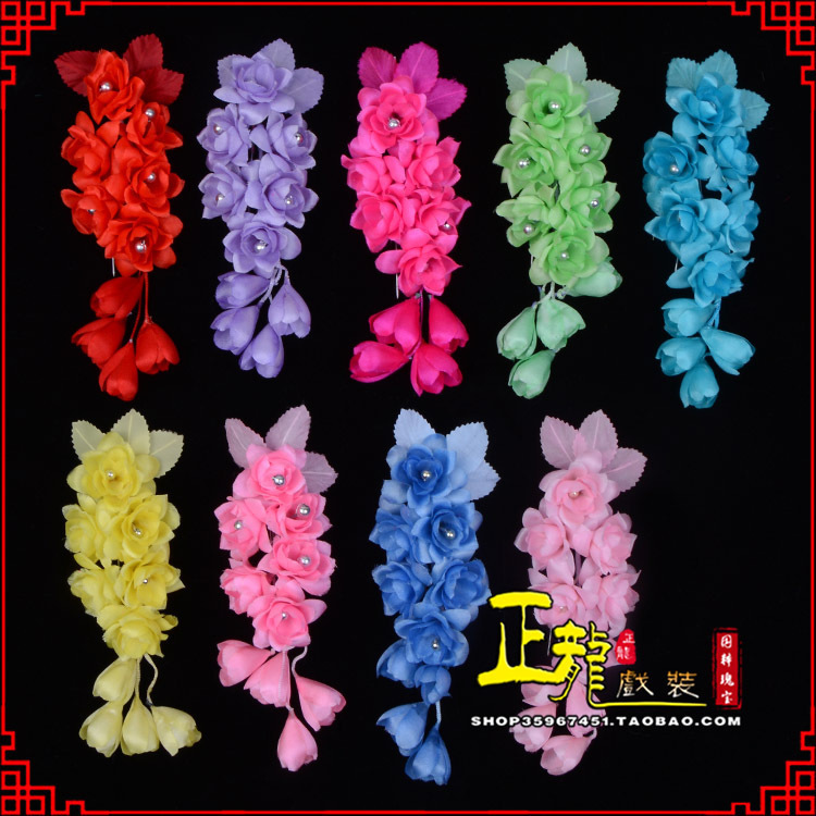 邢台鬓花头饰小花头花 真丝绢花